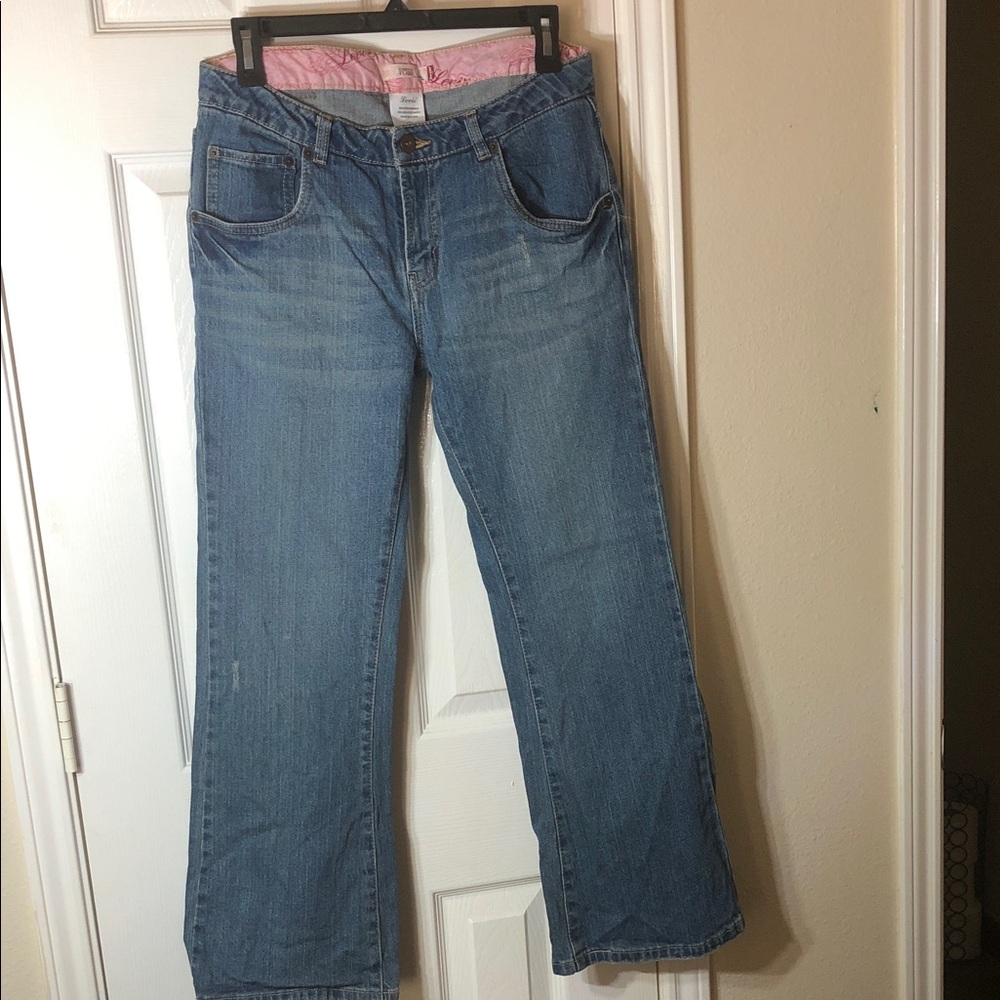 Girl's Levi's 517 Stretch Flare Jeans size 14 1/2 Plus slightly distressed